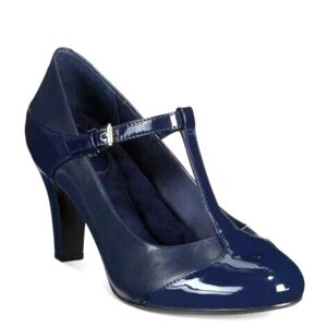 Giani Bernini T-Strap Mary Jane Pumps Navy